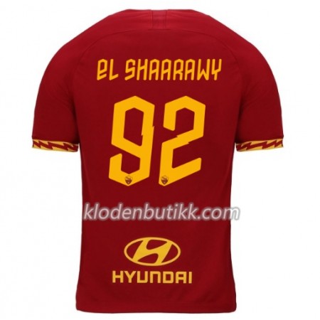 AS Roma EL Shaarawy 92 Hjemme Fotballdrakt 2019-2020 Kortermet